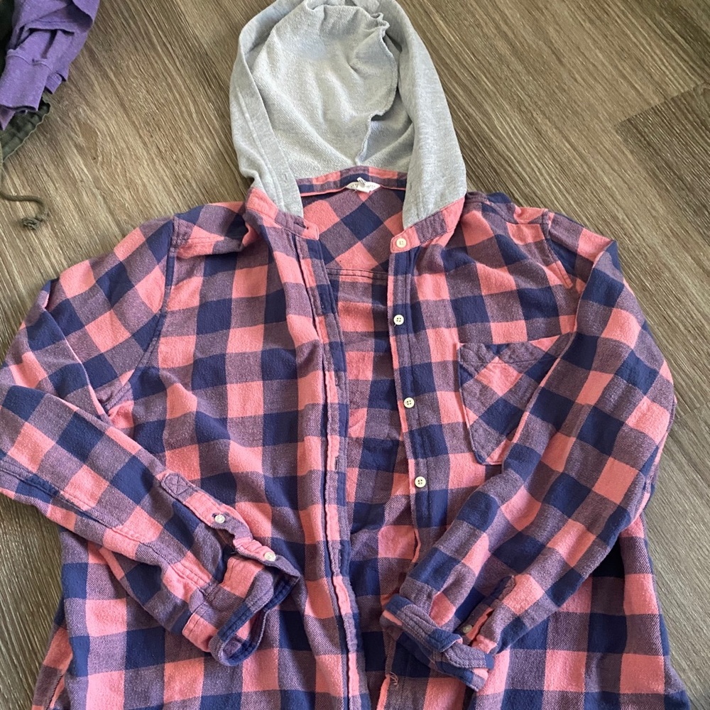 Aeropostale flannel with hood